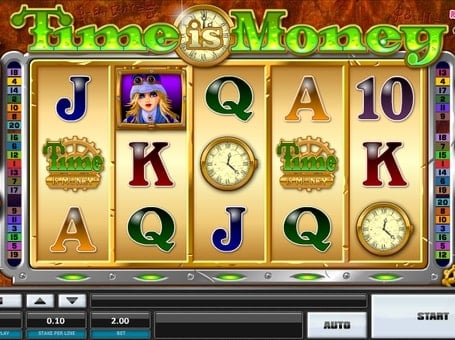 Комбинация символов в игровом автомате Time is Money